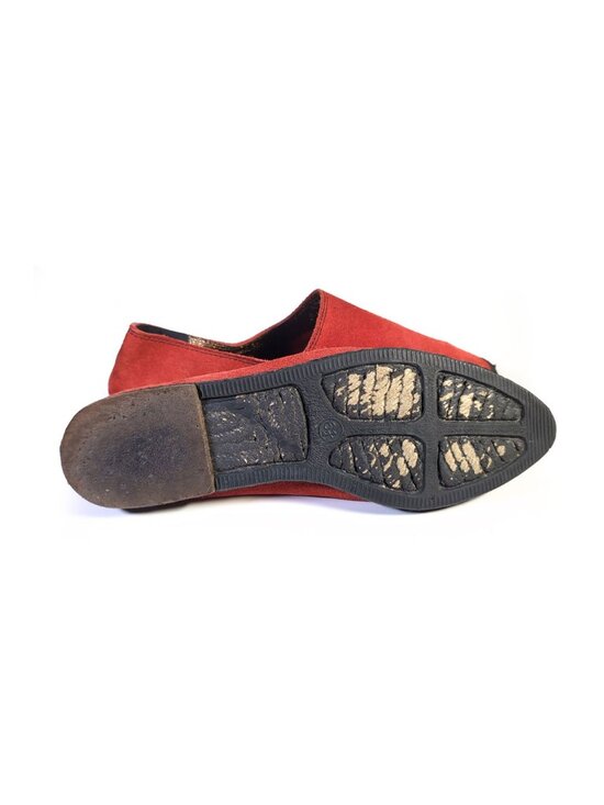 YSL Shoes Red Suede Espadrilles Loafers Womens Size 6.5 main image 9